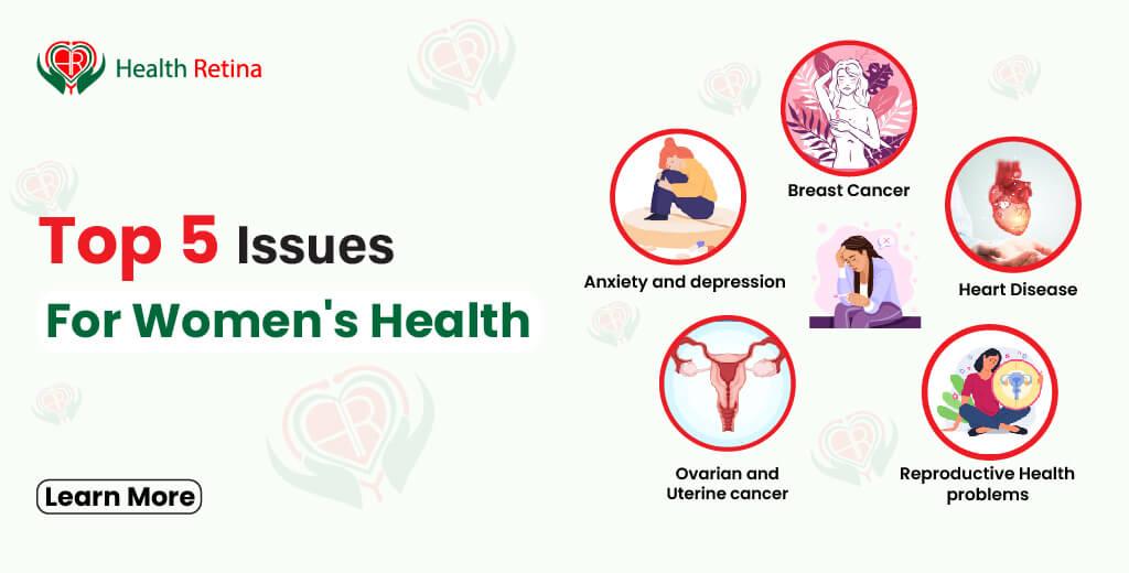 Top 5 issues for women's health